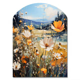 Sunny Meadows - Asymmetric Metal Wall Art