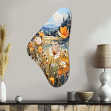 Sunny Meadows - Asymmetric Metal Wall Art