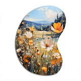 Sunny Meadows - Asymmetric Metal Wall Art