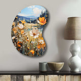 Sunny Meadows - Asymmetric Metal Wall Art