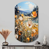 Sunny Meadows - Asymmetric Metal Wall Art