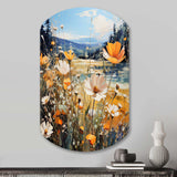 Sunny Meadows - Asymmetric Metal Wall Art