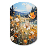 Sunny Meadows - Asymmetric Metal Wall Art