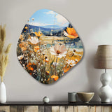 Sunny Meadows - Asymmetric Metal Wall Art