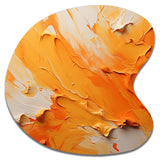 Tangerine Tango I - Asymmetric Metal Wall Art