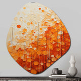 Tangerine Tango IV - Asymmetric Metal Wall Art