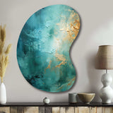 Teal Oasis III - Asymmetric Metal Wall Art