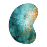 Teal Oasis III - Asymmetric Metal Wall Art