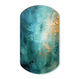 Teal Oasis III - Asymmetric Metal Wall Art