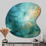 Teal Oasis III - Asymmetric Metal Wall Art