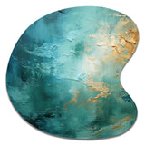 Teal Oasis III - Asymmetric Metal Wall Art