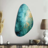 Teal Oasis III - Asymmetric Metal Wall Art