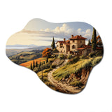 Country Charm Tuscan Splendor - Asymmetric Metal Wall Art