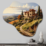 Country Charm Tuscan Splendor - Asymmetric Metal Wall Art