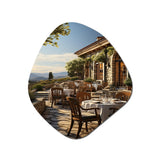 Country Clubs Outdoor Dining V - Asymmetric Metal Wall Art