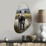 Cow Solitude II - Asymmetric Metal Wall Art