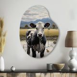 Cow Solitude II - Asymmetric Metal Wall Art