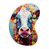 Cow Whimsy - Asymmetric Metal Wall Art