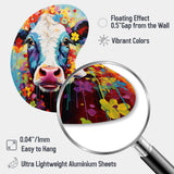 Cow Whimsy - Asymmetric Metal Wall Art