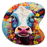 Cow Whimsy - Asymmetric Metal Wall Art