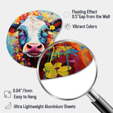 Cow Whimsy - Asymmetric Metal Wall Art