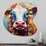 Cow Whimsy - Asymmetric Metal Wall Art