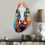 Cow Whimsy - Asymmetric Metal Wall Art