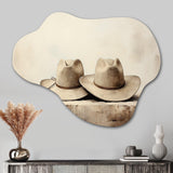 Cowboy Hat Minimalism Style III - Asymmetric Metal Wall Art