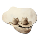 Cowboy Hat Minimalism Style III - Asymmetric Metal Wall Art