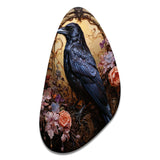 Crow Opulent Oath - Asymmetric Metal Wall Art