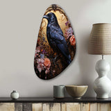 Crow Opulent Oath - Asymmetric Metal Wall Art