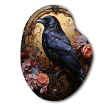 Crow Opulent Oath - Asymmetric Metal Wall Art