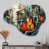 Cubism Music Forms V - Asymmetric Metal Wall Art