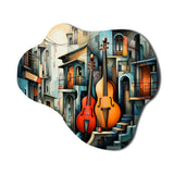 Cubism Music Forms V - Asymmetric Metal Wall Art