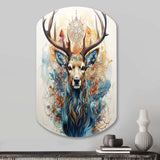 Deer Abstracted Antlers - Asymmetric Metal Wall Art