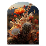 Desert Euphoria Cactus II - Asymmetric Metal Wall Art