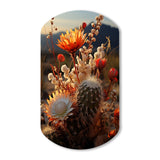 Desert Euphoria Cactus II - Asymmetric Metal Wall Art