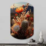 Desert Euphoria Cactus II - Asymmetric Metal Wall Art