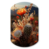 Desert Euphoria Cactus II - Asymmetric Metal Wall Art