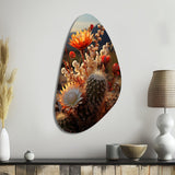 Desert Euphoria Cactus II - Asymmetric Metal Wall Art