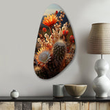 Desert Euphoria Cactus II - Asymmetric Metal Wall Art