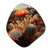 Desert Euphoria Cactus II - Asymmetric Metal Wall Art