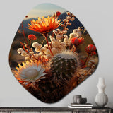 Desert Euphoria Cactus II - Asymmetric Metal Wall Art