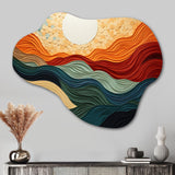 Desert Sands Abstract - Asymmetric Metal Wall Art