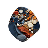 Desert Tapestry Collage III - Asymmetric Metal Wall Art