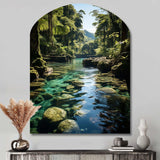 Dominican Harmony Of Nature - Asymmetric Metal Wall Art