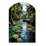 Dominican Harmony Of Nature - Asymmetric Metal Wall Art