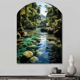 Dominican Harmony Of Nature - Asymmetric Metal Wall Art