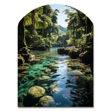 Dominican Harmony Of Nature - Asymmetric Metal Wall Art