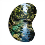 Dominican Harmony Of Nature - Asymmetric Metal Wall Art